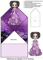 Isabella in Purple Pop Up Spring Card