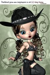 Cody Cowgirl A4 Card Front