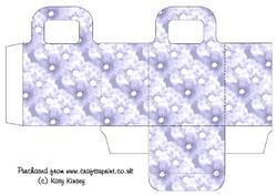 Soft Blue Floral Gift Bag