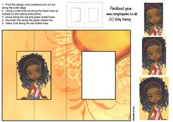 Nelly Foldback Card with Simple Pyramage