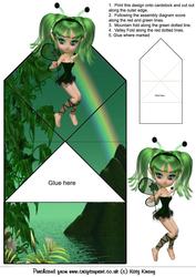 Kiaragh Fairy Pop Up Spring Card