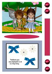Dorothy Wizard of Oz Shaker Card