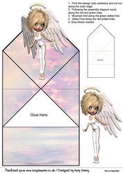 Angelina Guardian Angel Pop Up Spring Card