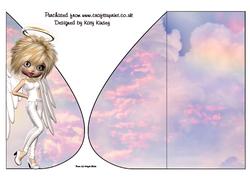 Angelina Guardian Angel Tear Drop Card