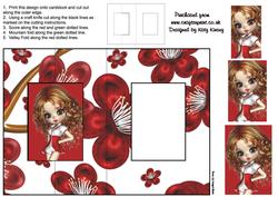 Erica Foldback Card with Simple Pyramage