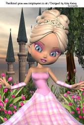 Princess Lily A4 Card Front