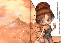 Kayleigh Fairy A5 Shaped Front Print and Fold Card