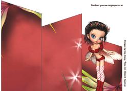 Rosebud Fairy Cascade Card