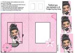 Tammy Foldback Card with Simple Pyramage