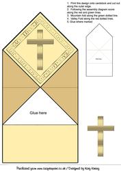 Peace Love Joy Cross Pop Up Spring Card