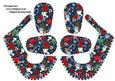 Christmas Jumble 3D Baby Shoes in Blue
