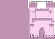 Fairytale Princess Castle A5 Shaped Front Print & Fold Card