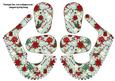 Christmas Jumble 3D Baby Shoes in Green
