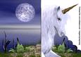 cup151055_572 - Magical Unicorn A5 Shaped Front Print and Fold Card