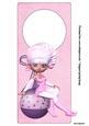 Pinkie the Christmas Elf Door Hanger