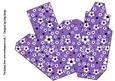 Daisy Daisy in Purple Cake Slice Gift Box