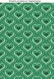 Love Hearts Backing Paper in Green