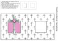 Cross with Pink Heart Square Foldback Card