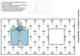 Cross with Blue Heart Square Foldback Card