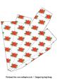 Poinsettias and Holly Icicle Gift Box