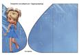 Linnea in Blue Party Dress Teardrop Card