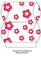 Pillow Gift Box Bright Pink Flowers
