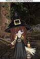 Spellcraft Little Witch with Brown Hair A4 Topper