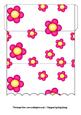 Scallop Edge Money Wallet Bright Pink Flowers