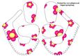 Bright Pink Flowers 3D Baby Shoes