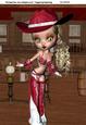 Delta Cowgirl A4 Card Topper #2