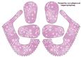 3D Baby Shoes Keepsake Blush Pink Floral