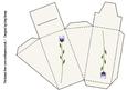Cake Slice Gift Box Favour Simple Rose in Lilac