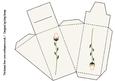 Cake Slice Gift Box Favour Simple Rose in Cream