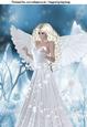 Snowflake Angel A4 Card Topper in Blonde
