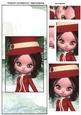 Victorias Christmas Over the Edge Card with Simple Pyramage