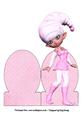 Pinkie the Christmas Elf Stand Up Card