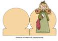 Christmas Angel with Stocking Stand Up Card