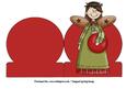 Christmas Angel with Bauble Stand Up Card