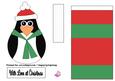 Christmas Penguin in Scarf Easel Card