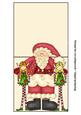 Santa with His Elves Over the Top Card