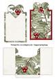 Christmas Holly Heart Tag Pocket Card