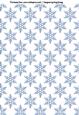 Snowflakes A4 Backing Paper in Blue