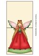 Christmas Time Angel Over the Top Card