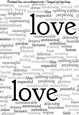 Words of Love A4 Backing Paper in Black
