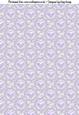 Lacey Love Hearts A4 Backing Paper in Lilac