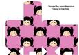 Little Girl Tall Slim Gift Box Black Hair