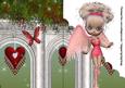 Angel of Love A5 Shaped Front Print and Fold Card