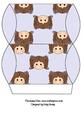 Little Girl Pillow Gift Box Brown Hair