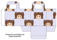 Little Girl Gift Bag Brown Hair