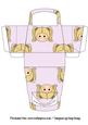 Little Girl 3D Handbag Gift Box Blonde Hair